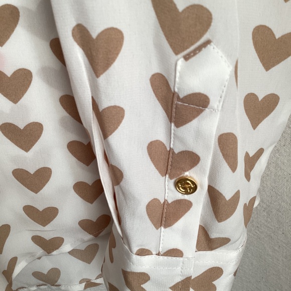 Silk Button Down Blouse size M - Picture 10 of 11